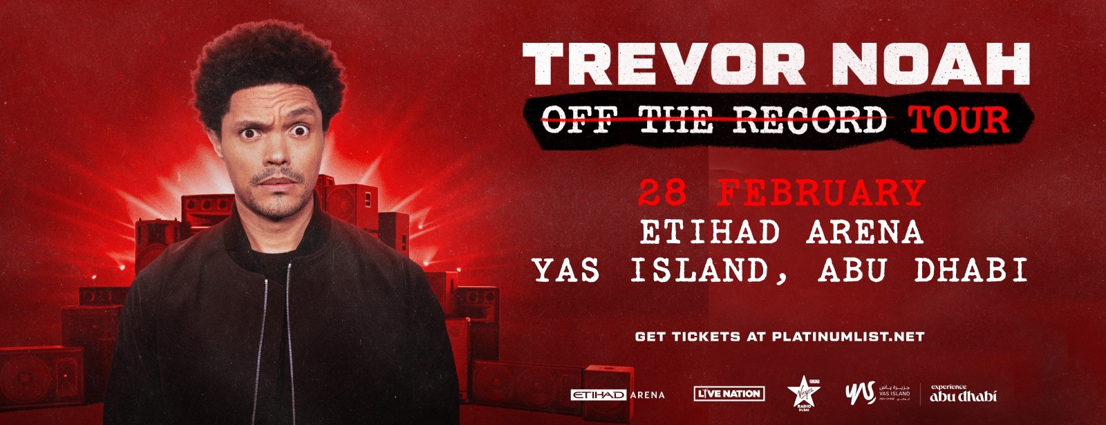 Live Nation Presents Trevor Noah at Etihad Arena in Abu Dhabi - Coming Soon in UAE