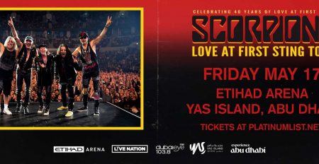 Scorpions Live at Etihad Arena, Abu Dhabi - Coming Soon in UAE