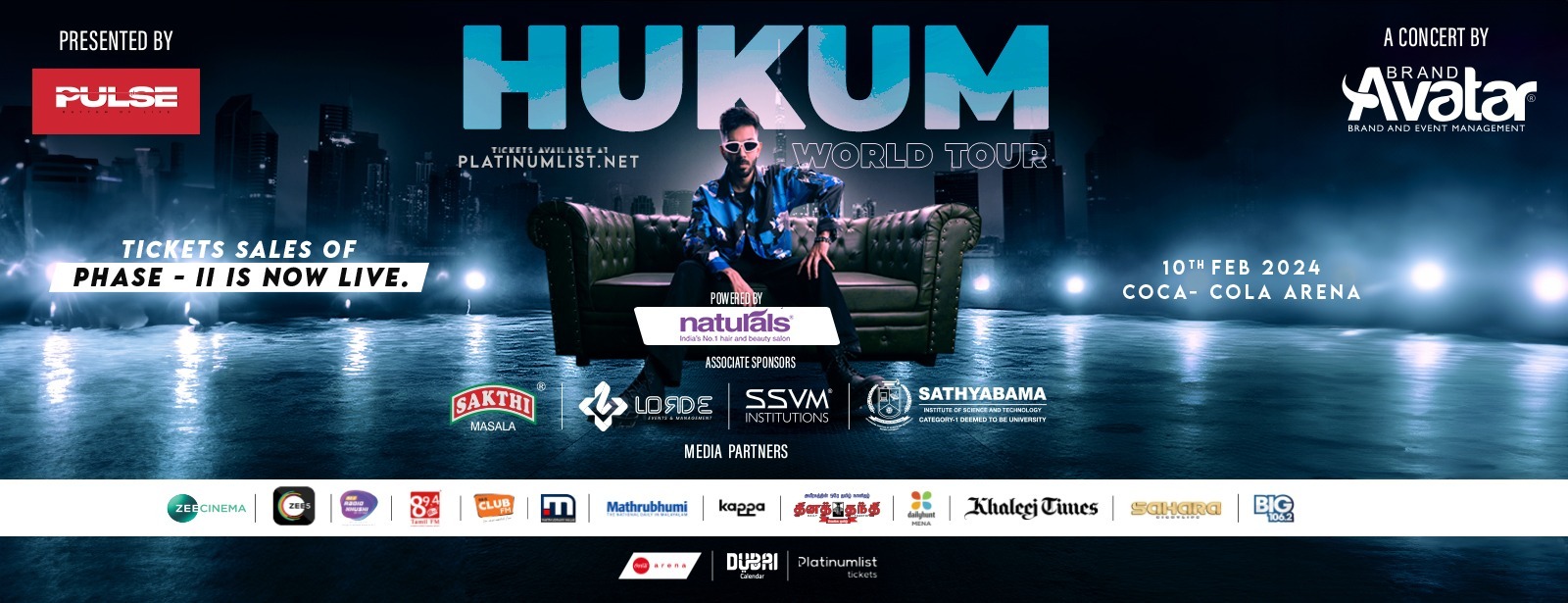 Anirudh – Hukum World Tour Live at Coca-Cola Arena - Coming Soon in UAE