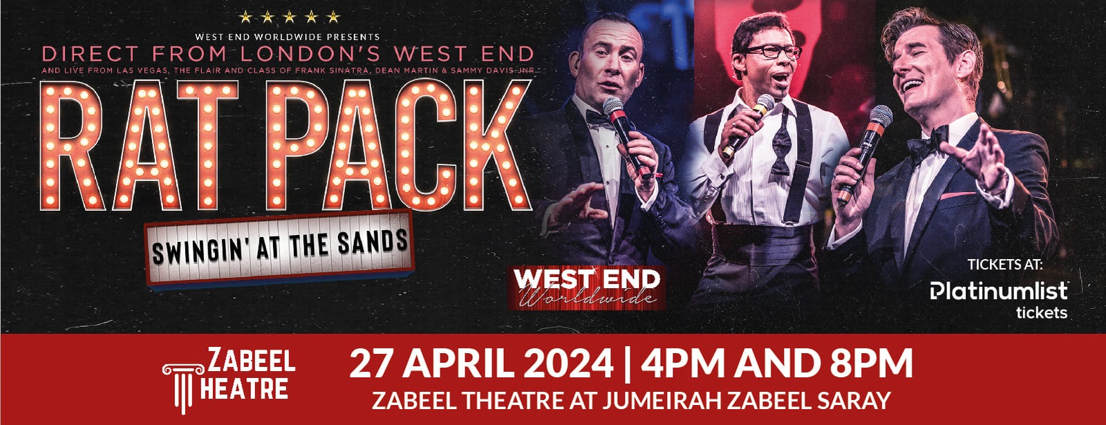 Rat Pack – Swingin’ at the Sands at Zabeel Theatre - Coming Soon in UAE