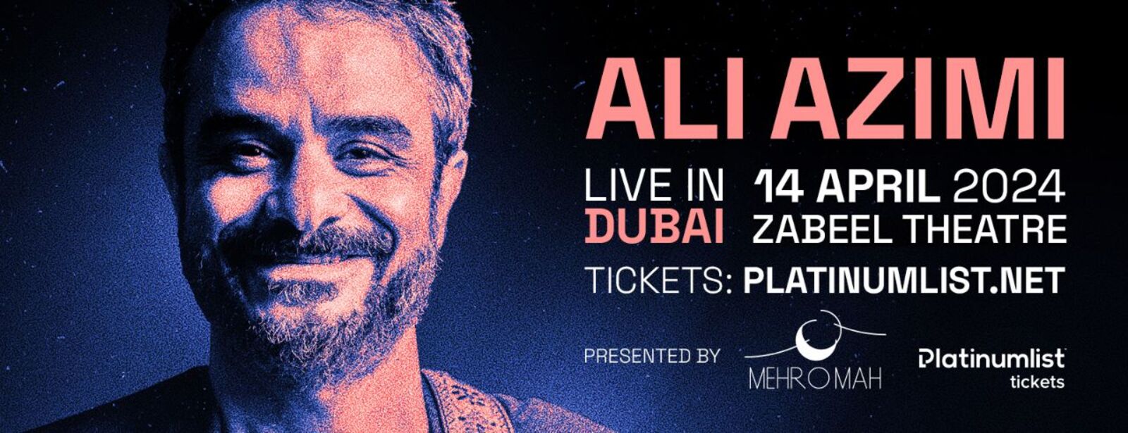 Ali Azimi Concert at Zabeel Theatre, Dubai - Coming Soon in UAE