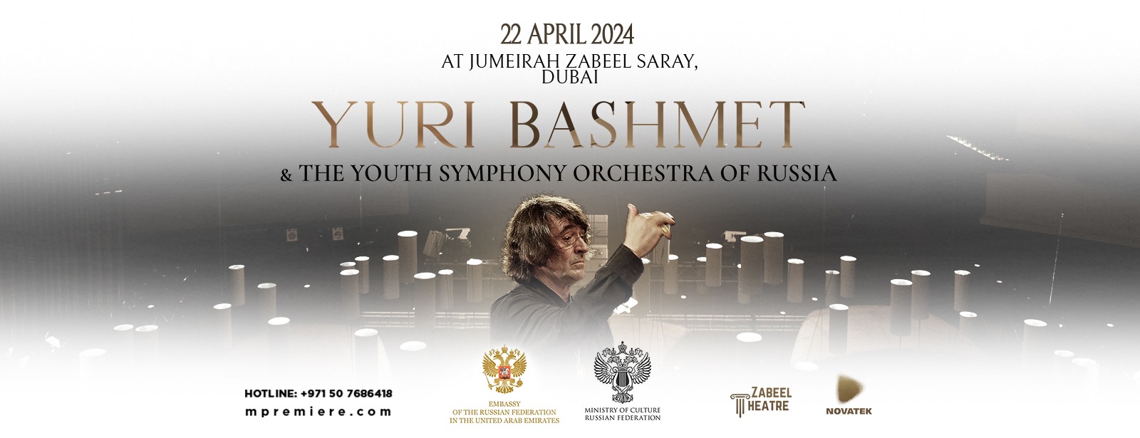 Yuri Bashmet and The Youth Symphony Orchestra of Russia at Zabeel Theatre - Coming Soon in UAE