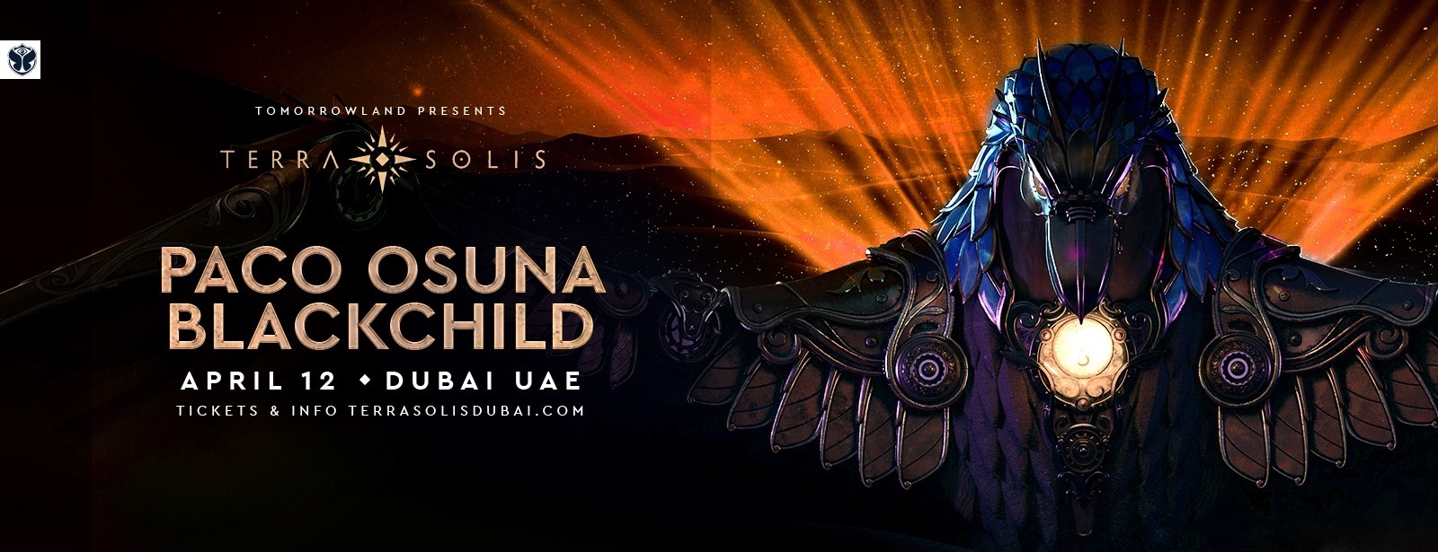 Tomorrowland presents Paco Osuna and Blackchild at Terra Solis Dubai - Coming Soon in UAE