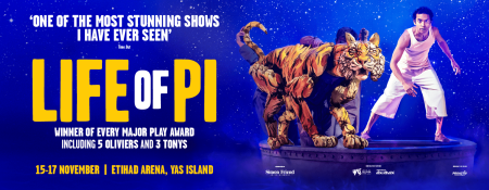 Life of Pi at Etihad Arena, Abu Dhabi - Coming Soon in UAE