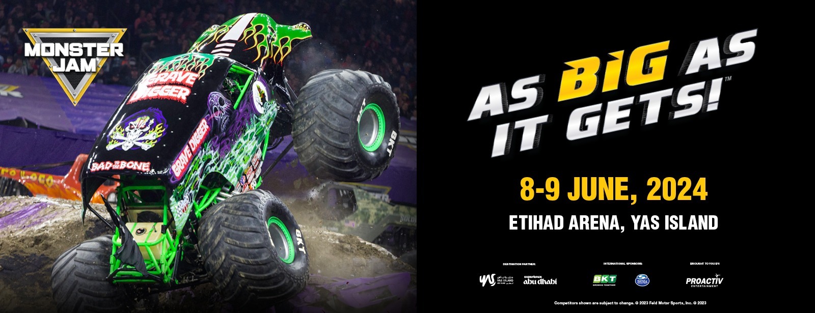 Monster Jam 2024 at Etihad Arena in Abu Dhabi - Coming Soon in UAE