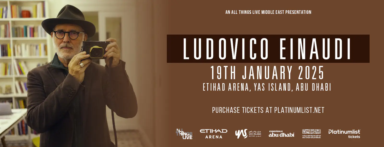 Ludovico Einaudi 2025 Live in Abu Dhabi - Coming Soon in UAE