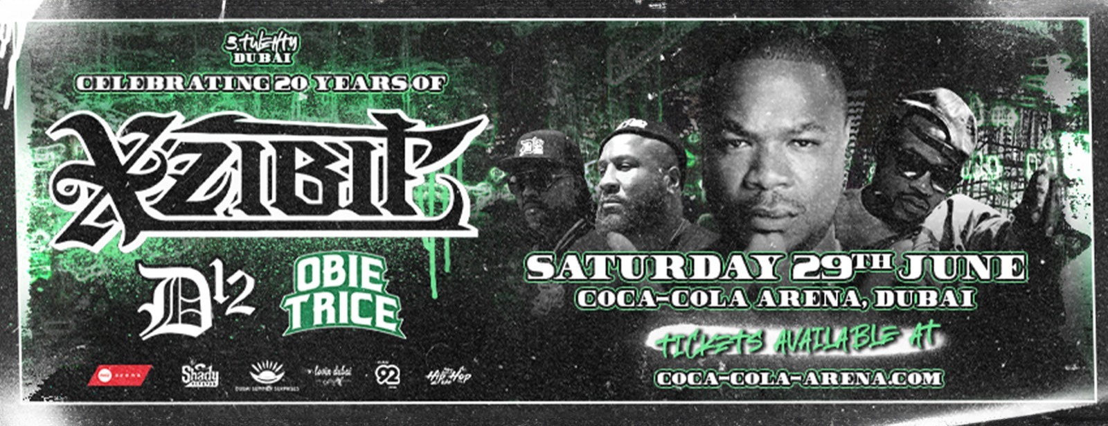 3 Twenty – Xzibit, D12 & Obie Trice Live at Coca-Cola Arena, Dubai - Coming Soon in UAE