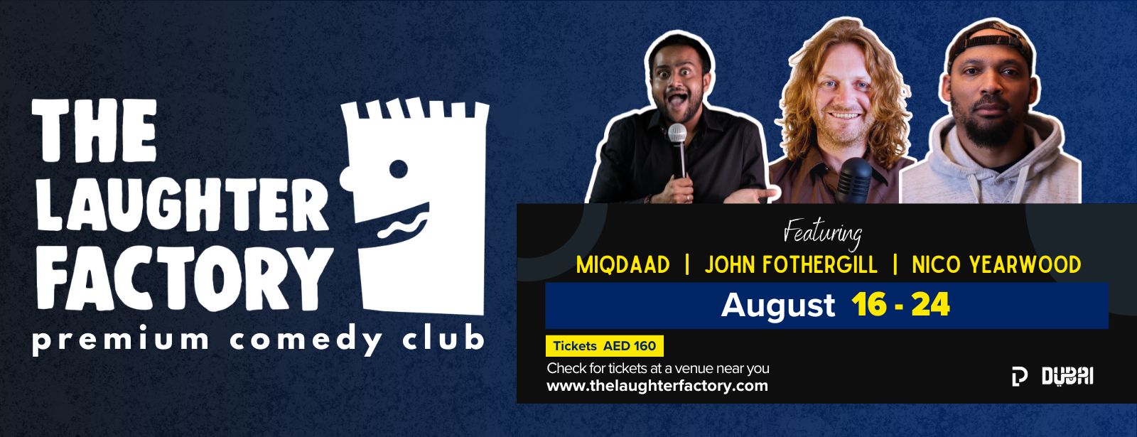 The Laughter Factory Premium Comedy Club in Dubai and Abu Dhabi - Coming Soon in UAE