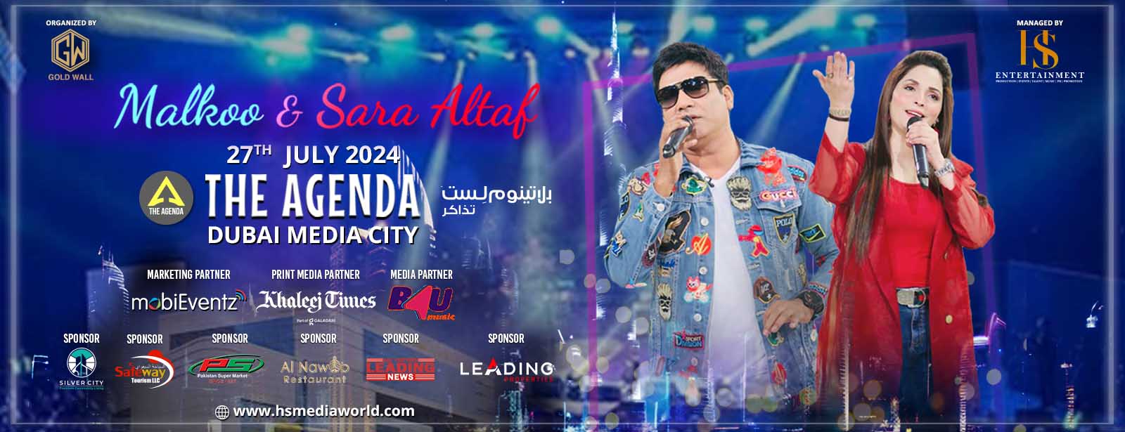 Malkoo & Sara Altaf Live at The Agenda, Dubai - Coming Soon in UAE