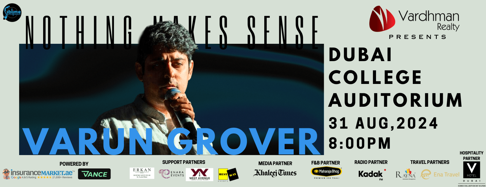 Varun Grover Live in Dubai - Coming Soon in UAE