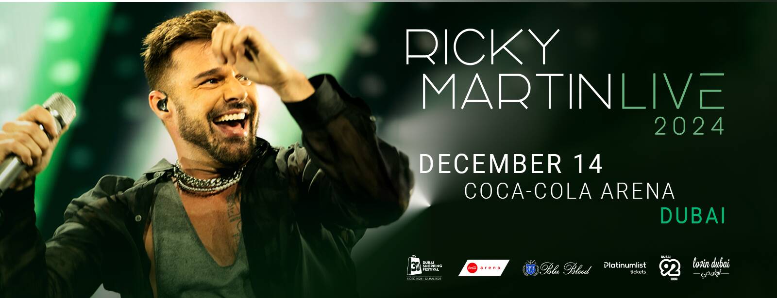 Ricky Martin Live at Coca-Cola Arena, Dubai - Coming Soon in UAE