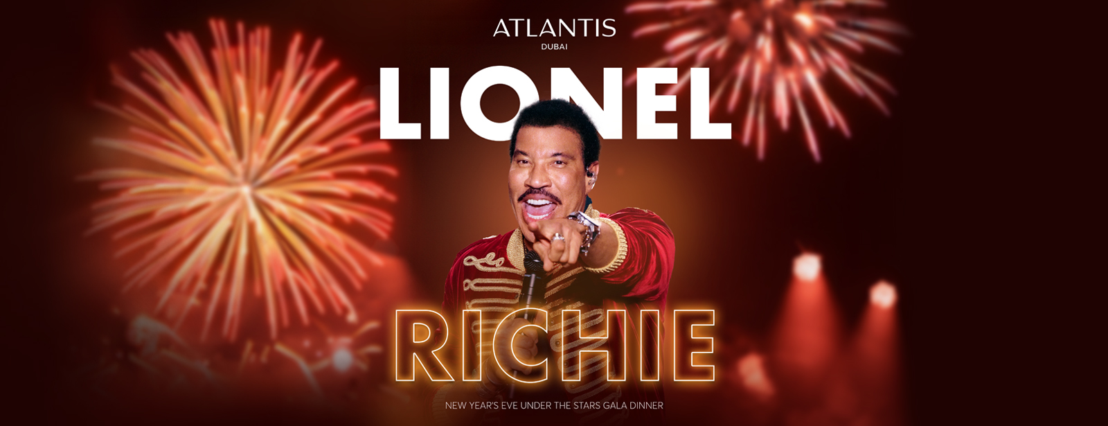 Under The Stars Gala Dinner Featuring Lionel Richie In Dubai New Year’s Eve - Coming Soon in UAE