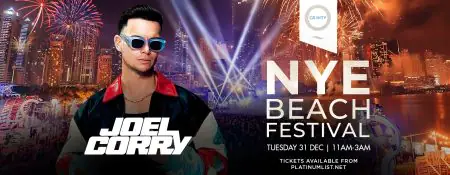 Zero Gravity NYE Beach Festival with Joel Corry - Coming Soon in UAE