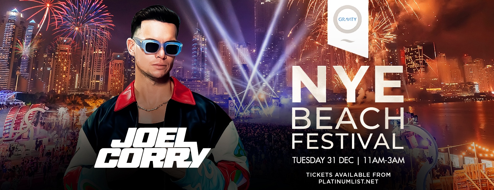 Zero Gravity NYE Beach Festival with Joel Corry - Coming Soon in UAE