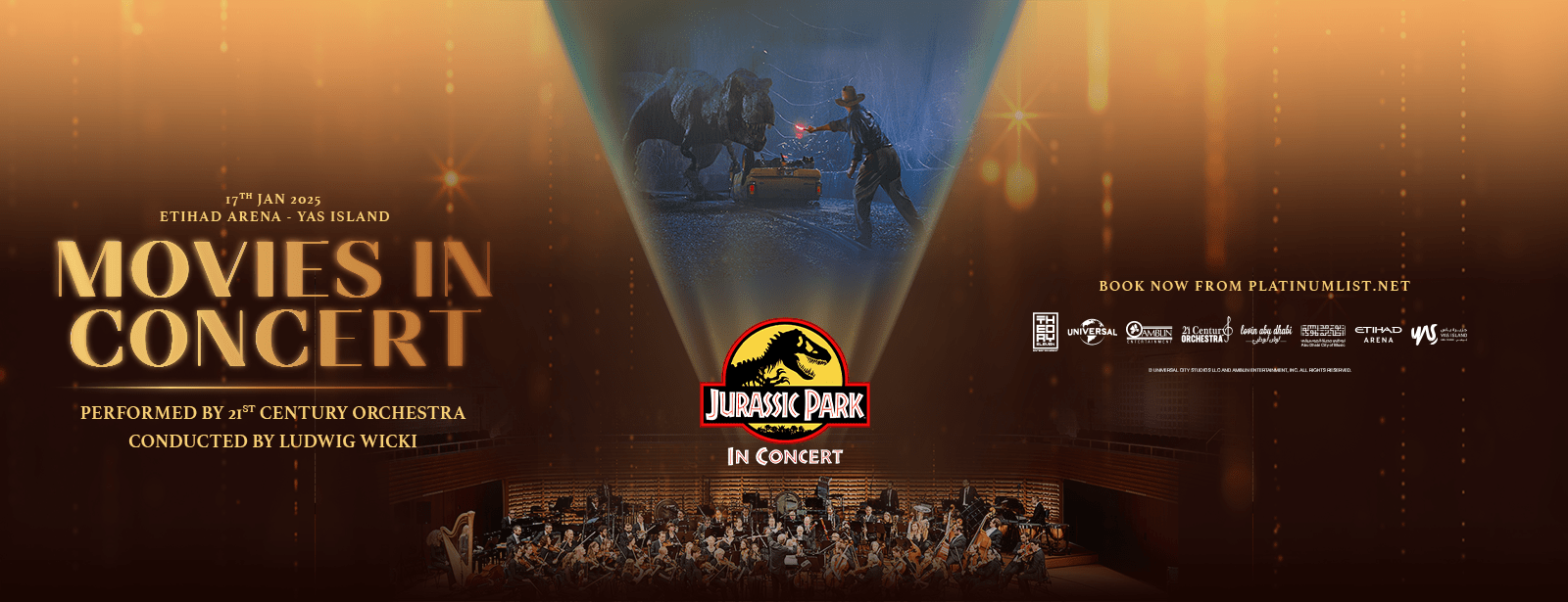 Jurassic Park In Concert at Etihad Arena, Abu Dhabi - Coming Soon in UAE