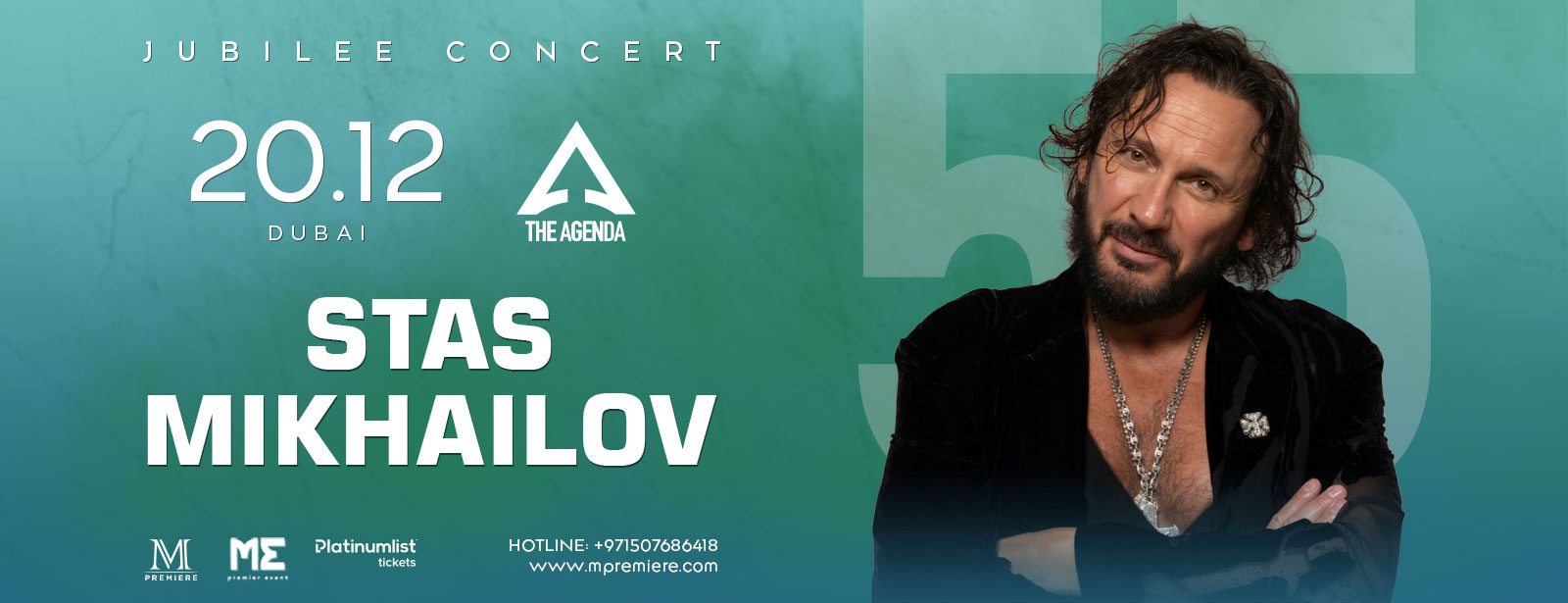 Stas Mikhailov Jubilee Concert at The Agenda (Юбилейный Концерт Стаса Михайлова в Дубае) - Coming Soon in UAE