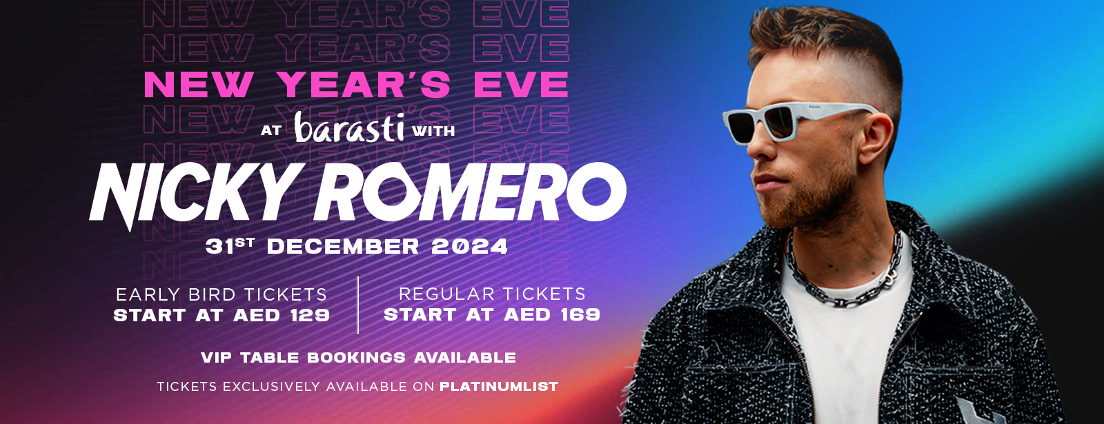 DJ Nicky Romero at Barasti NYE Celebration in Dubai - Coming Soon in UAE