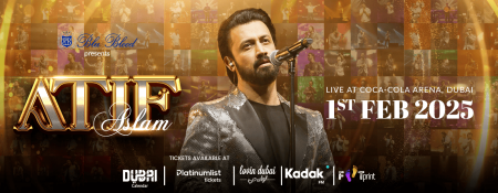 Atif Aslam Live in Coca-Cola Arena in Dubai - Coming Soon in UAE