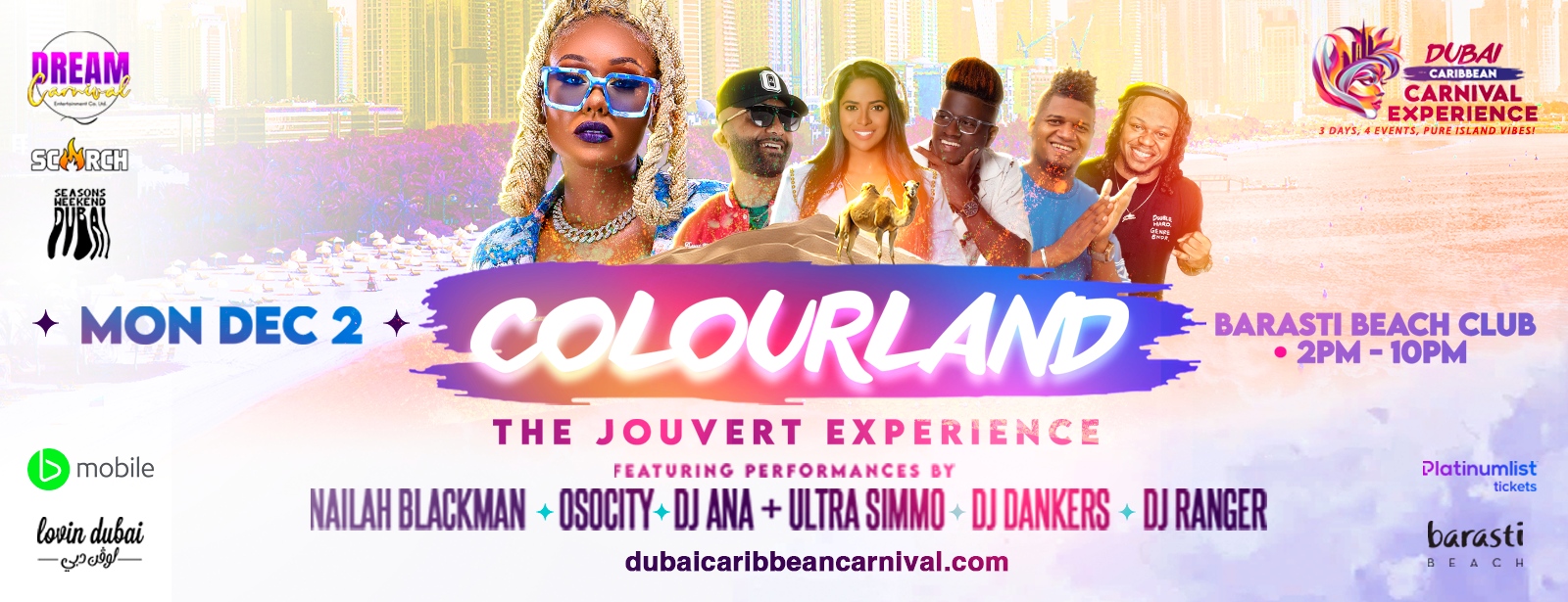 Dubai Caribbean Carnival Presents Colourland Dubai -The J’ouvert Experience - Coming Soon in UAE