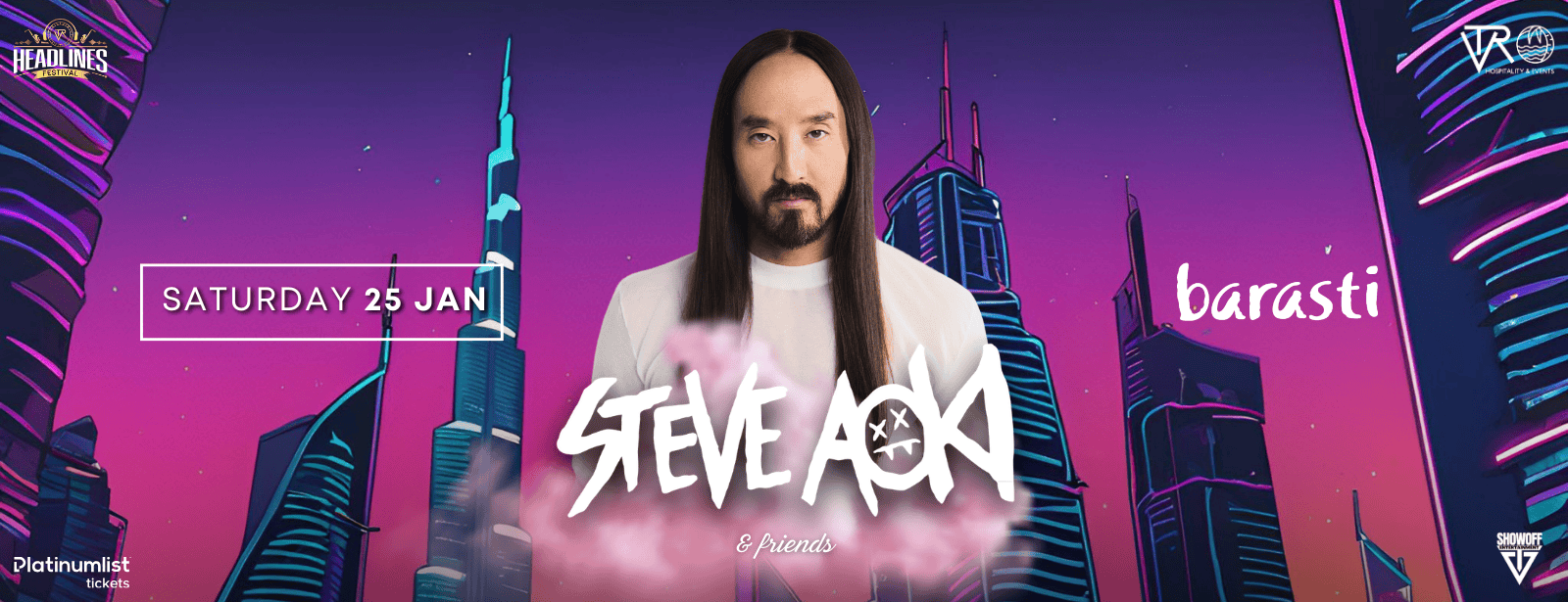 Steve Aoki at Barasti Beach - Coming Soon in UAE