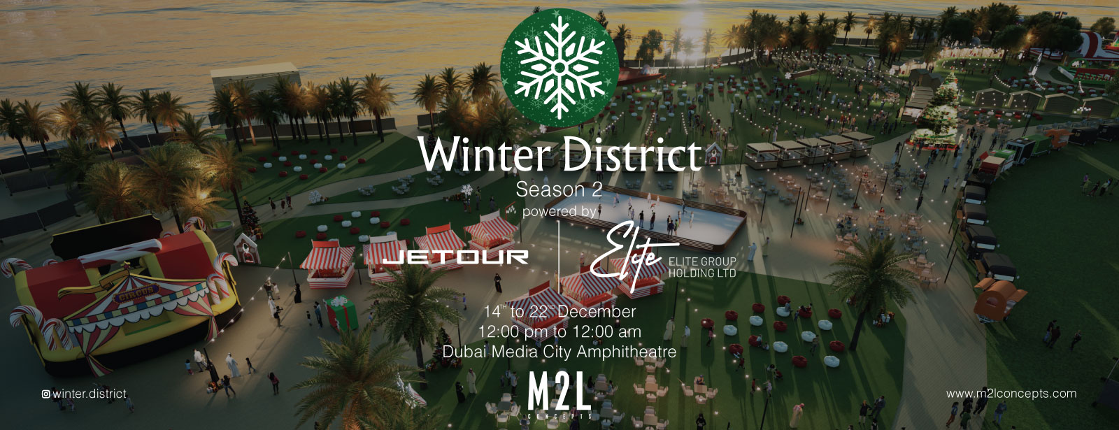 Winter District at Dubai Media City Amphitheatre - Coming Soon in UAE