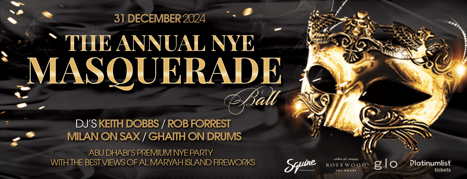 The Annual NYE Masquerade Ball at Rosewood Abu Dhabi - Coming Soon in UAE