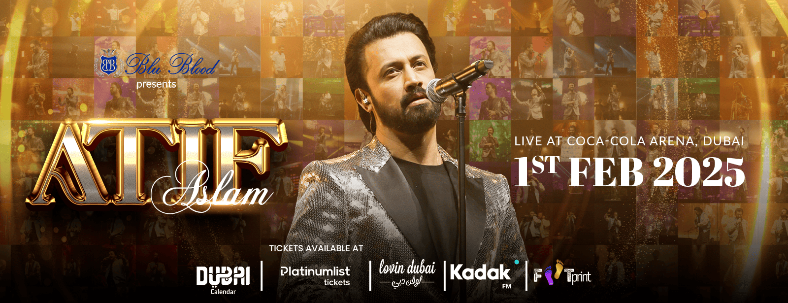 Atif Aslam Live in Coca-Cola Arena in Dubai - Coming Soon in UAE