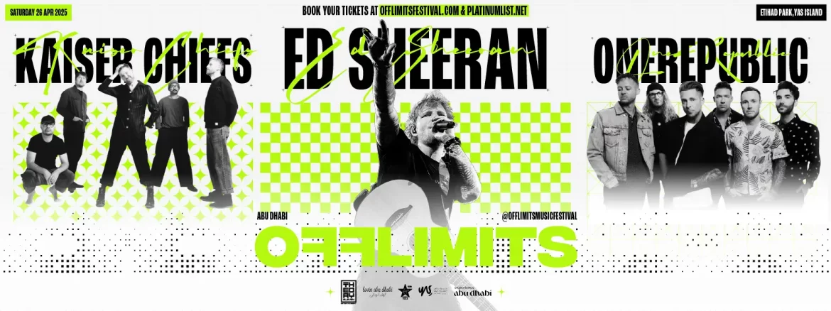 Ed Sheeran Live in Dubai at OFFLIMITS Music Festival