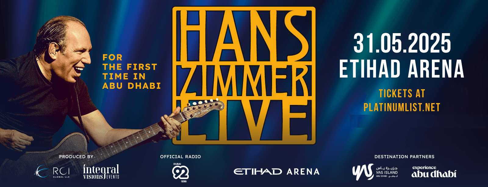 Hans Zimmer Live at Etihad Arena, Abu Dhabi - Coming Soon in UAE