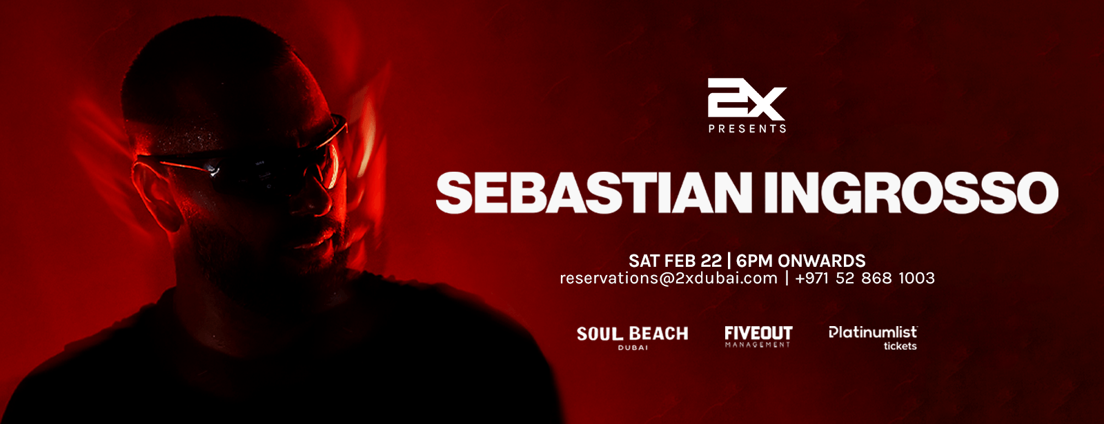 2X Presents Sebastian Ingrosso Live at Soul Beach, JA The Resort, Dubai - Coming Soon in UAE