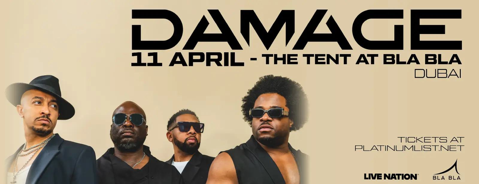 Damage Live in Dubai - Coming Soon in UAE