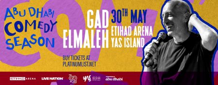 Gad Elmaleh at Etihad Arena in Abu Dhabi - Coming Soon in UAE