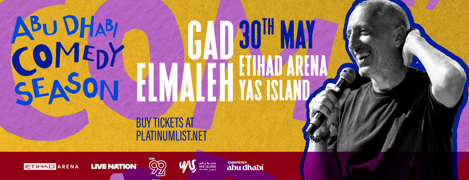 Gad Elmaleh at Etihad Arena in Abu Dhabi - Coming Soon in UAE