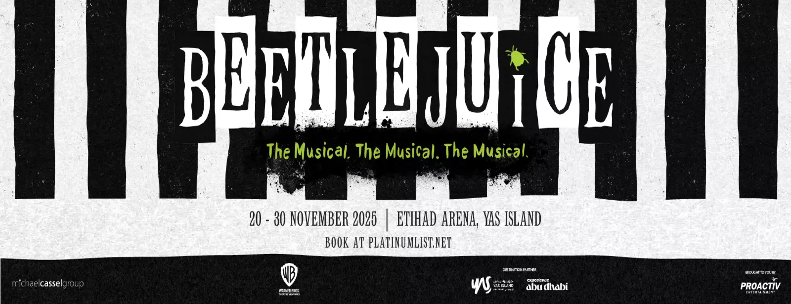 Beetlejuice The Musical at Etihad Arena in Abu Dhabi - Coming Soon in UAE