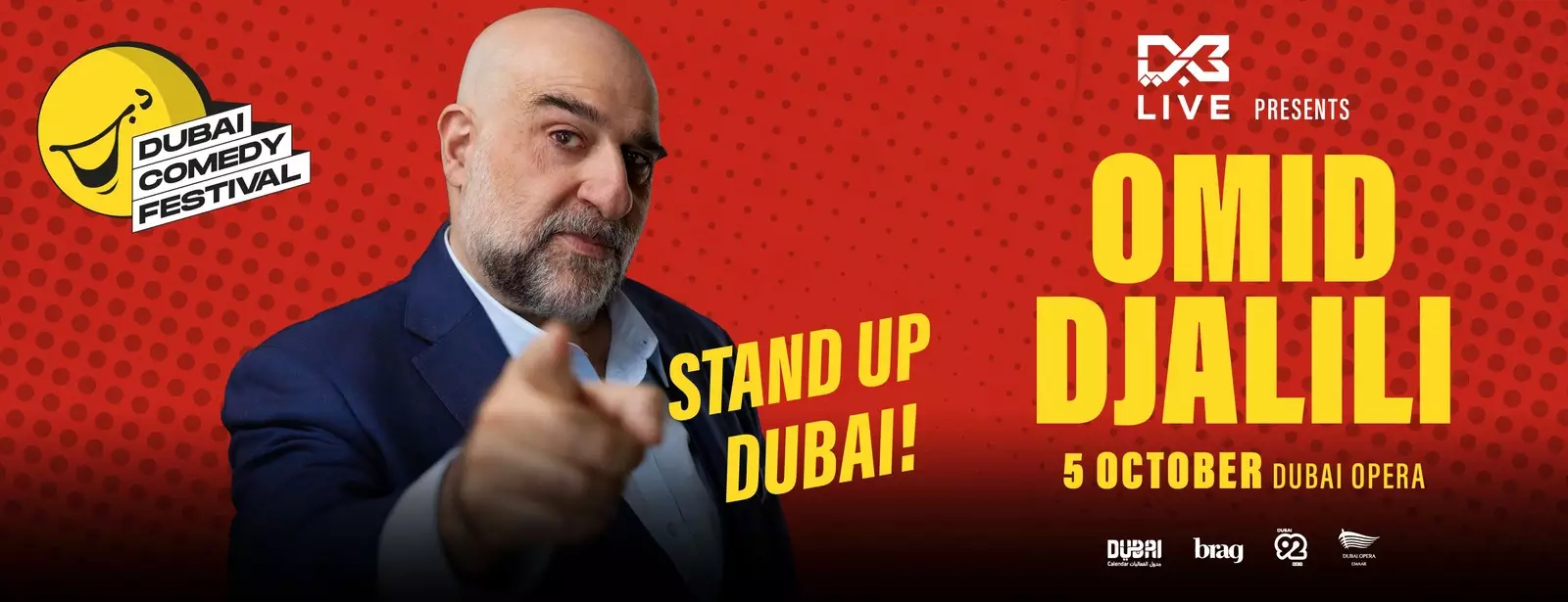 Omid Djalili Live at Dubai Opera - Coming Soon in UAE
