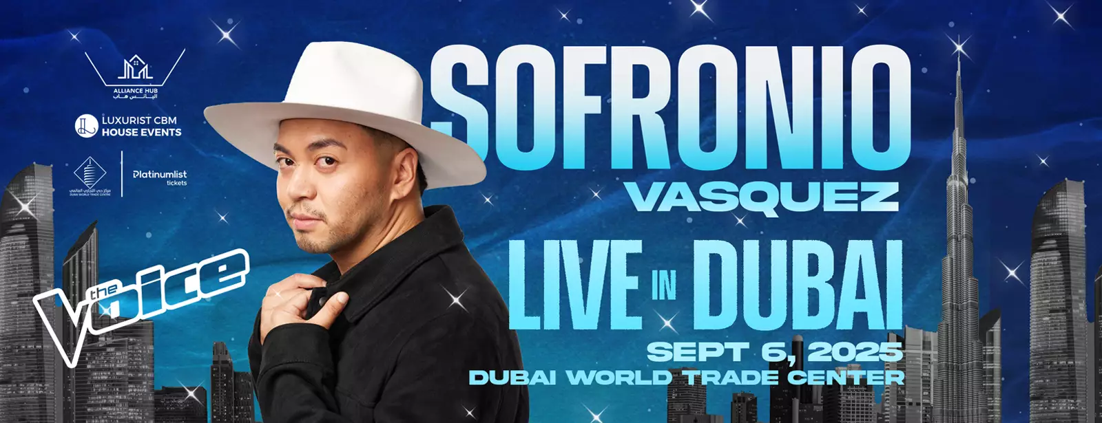 Sofronio Vasquez Live in Dubai World Trade Centre - Coming Soon in UAE