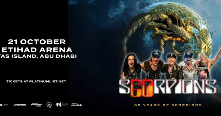 Coming Home – 60 Years of Scorpions tour Live at Etihad Arena - Coming Soon in UAE