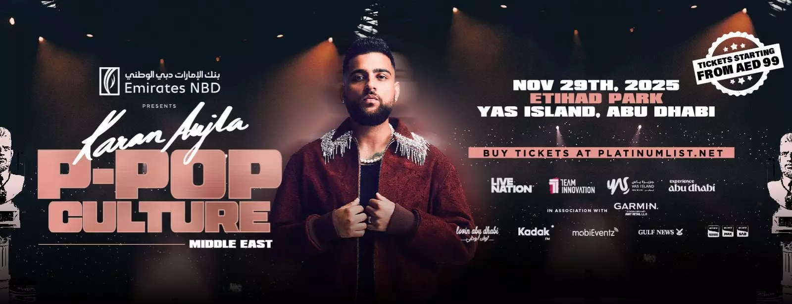 Karan Aujla P-Pop Culture Tour Live in Abu Dhabi - Coming Soon in UAE