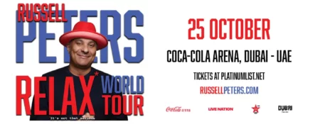 Russell Peters – Relax World Tour in Dubai - Coming Soon in UAE