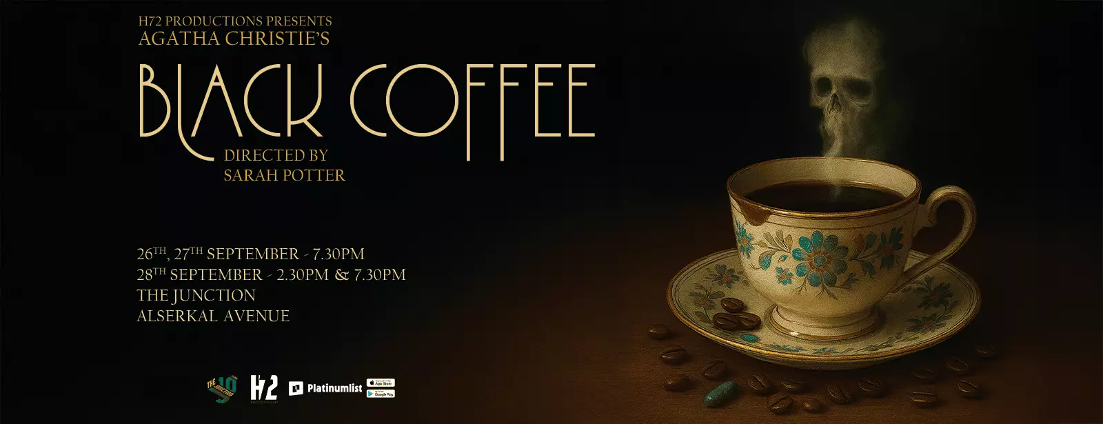 Agatha Christie’s Black Coffee at The Junction in Dubai - Coming Soon in UAE