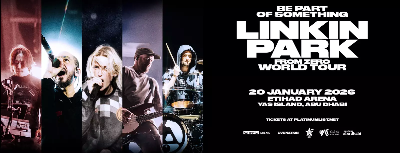 Linkin Park Live in UAE: From Zero World Tour 2026 at Etihad Arena, Abu Dhabi - Coming Soon in UAE