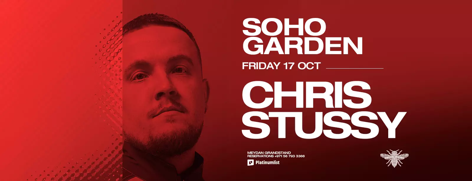 Chris Stussy at Soho Garden Meydan - Coming Soon in UAE