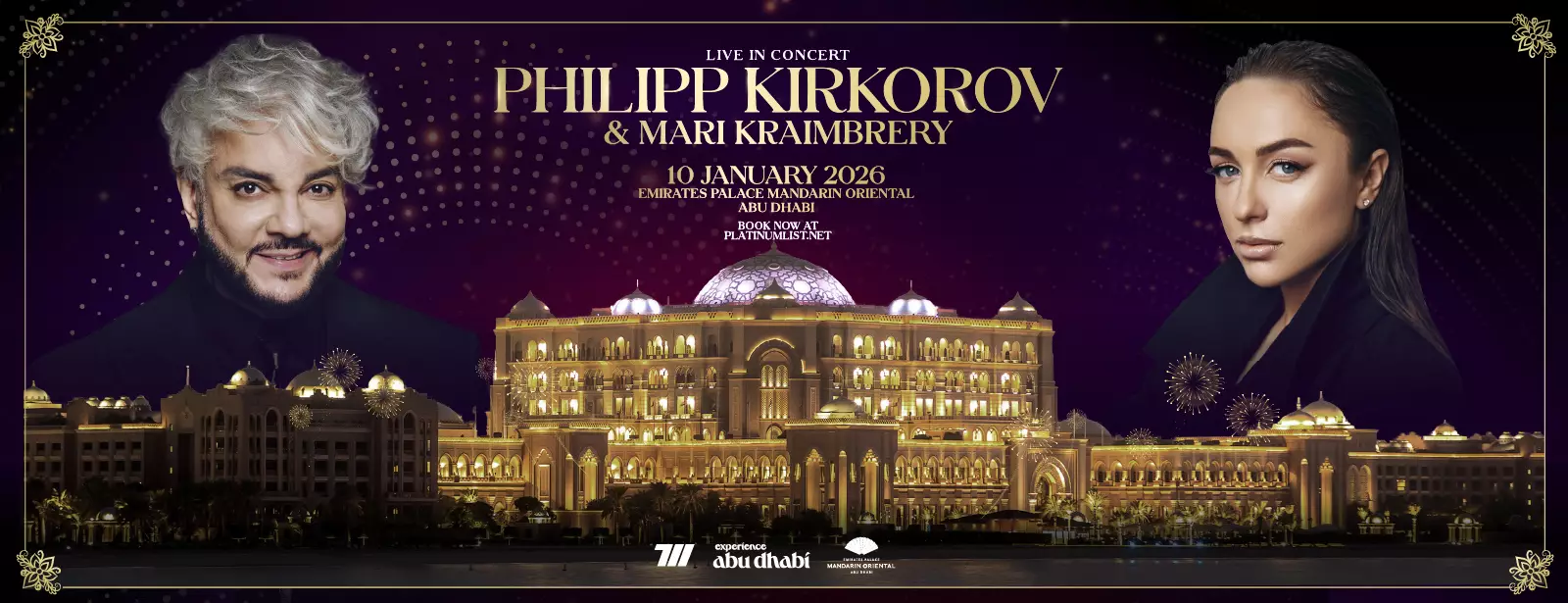 An Evening with Philip Kirkorov and Marie Kraimbrery in Abu Dhabi / Филипп Киркоров и Мари Краймбрери в Абу Даби - Coming Soon in UAE
