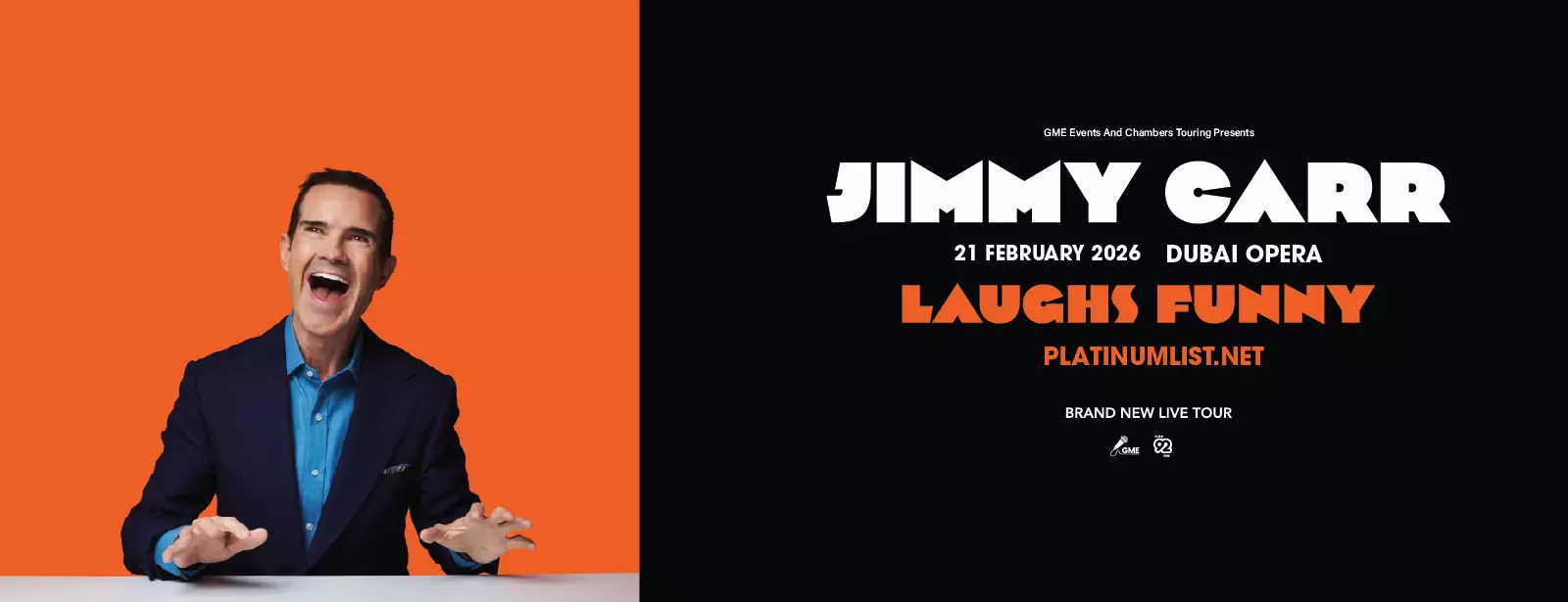 Jimmy Carr ‘Laughs Funny’ Live at Dubai Opera - Coming Soon in UAE