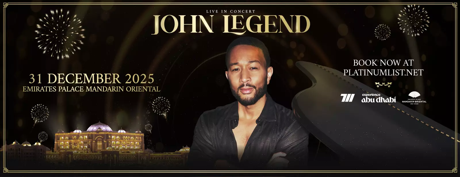 New Year’s Eve With John Legend in Abu Dhabi - Coming Soon in UAE