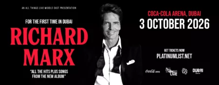 Richard Marx Live at Coca-Cola Arena in Dubai - Coming Soon in UAE