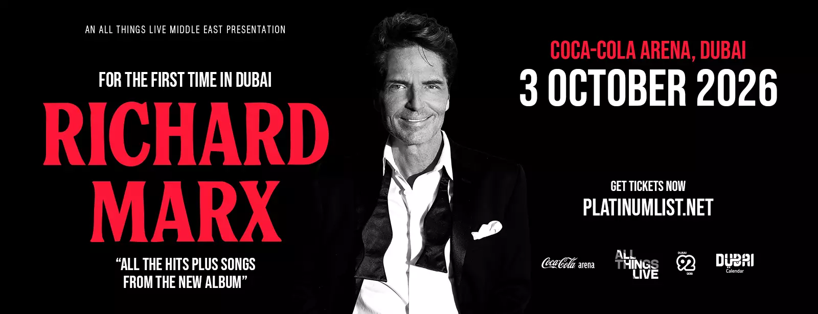 Richard Marx Live at Coca-Cola Arena in Dubai - Coming Soon in UAE