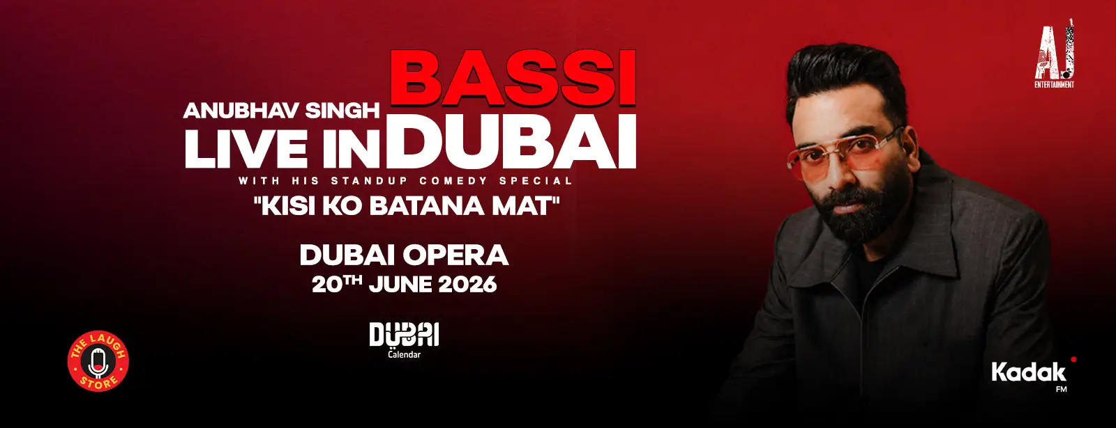 Bassi Live in Dubai – Kisi ko Batana Mat - Coming Soon in UAE