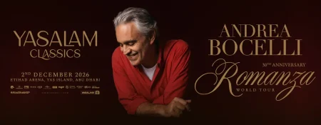 Andrea Bocelli Live in Abu Dhabi - Coming Soon in UAE