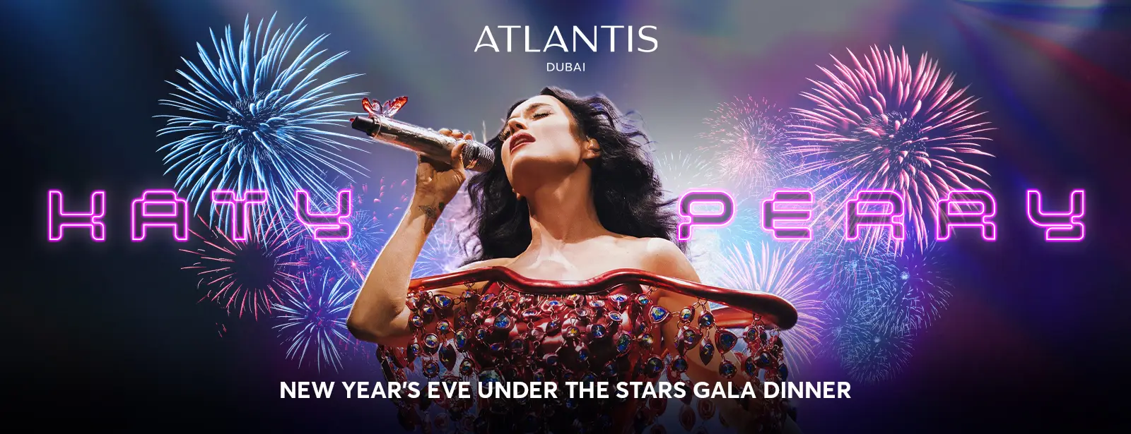 New Year’s Eve Under The Stars Gala Dinner Featuring Katy Perry In Dubai - Coming Soon in UAE